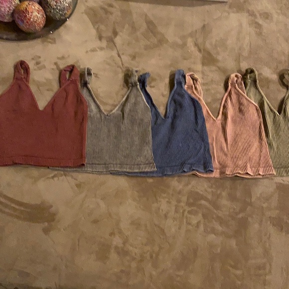 🌺free people washed seamless crop top - Picture 13 of 17